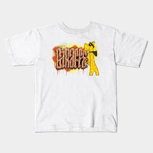 Graffiti Giraffe Kids T-Shirt